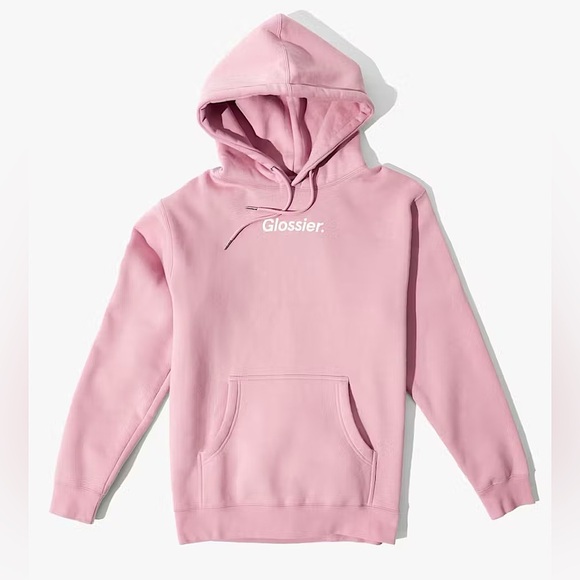 Glossier Pink Hoodie Large - Picture 1 of 10